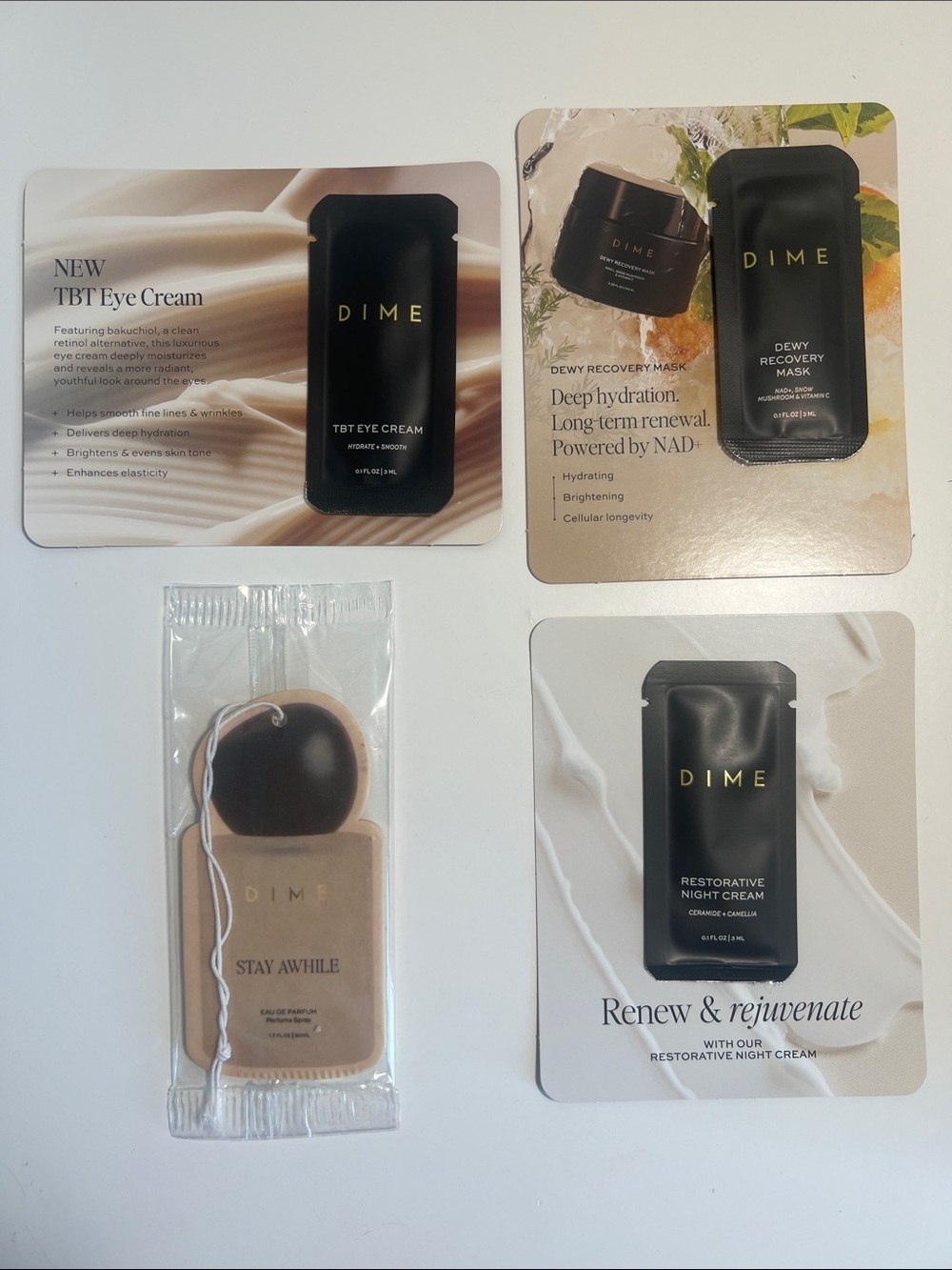 DIME Beauty Samples and Car Air Freshener
